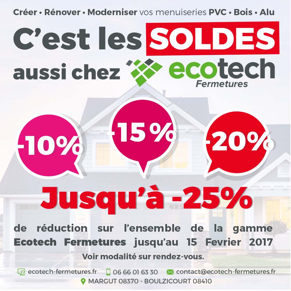 Promotion pose de menuiserie PVC BOIS ALU - Ardennes